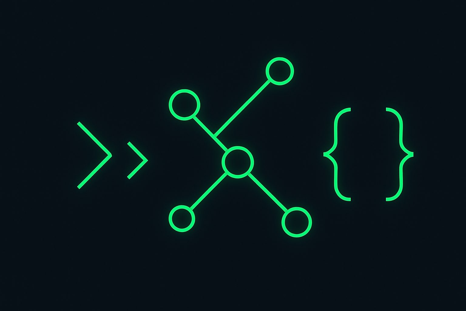 Abstract terminal and network illustration